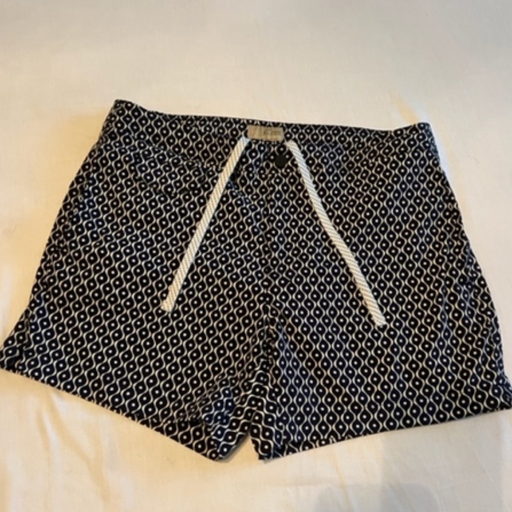 J. Crew Like-New Swim Trunks Navy/White Sz 31"
